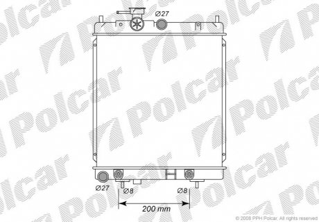 2705083 Радіатори охолодження POLCAR підбір по vin на Brocar