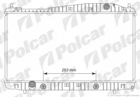 2511082 Радіатор охолодження POLCAR підбір по vin на Brocar