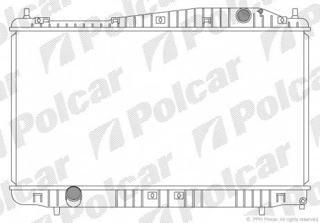 2511081 Радіатор охолодження POLCAR підбір по vin на Brocar