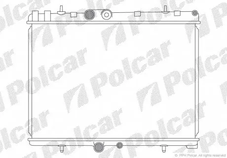 2333081 Радіатор охолодження POLCAR підбір по vin на Brocar