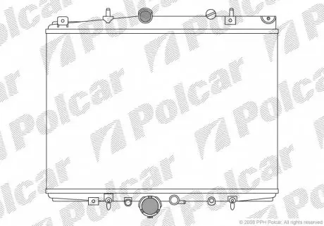 2332087 Радіатор охолодження POLCAR підбір по vin на Brocar