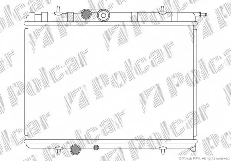 2328084 Радіатор охолодження POLCAR підбір по vin на Brocar