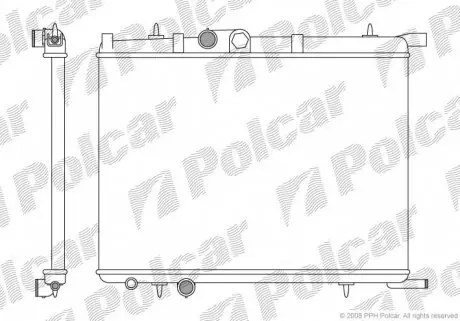 2328081 Радіатор охолодження POLCAR підбір по vin на Brocar