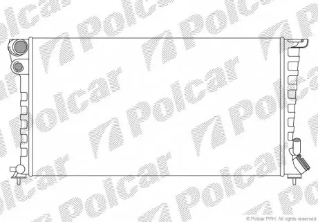 232608B4 Радіатор охолодження POLCAR підбір по vin на Brocar