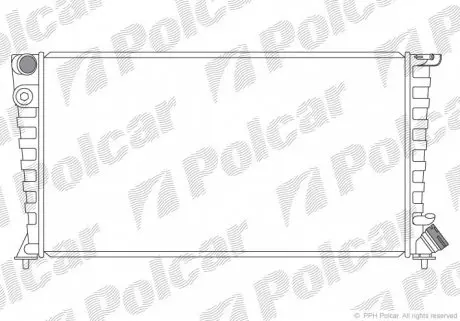 2326084 Радіатор охолодження POLCAR підбір по vin на Brocar