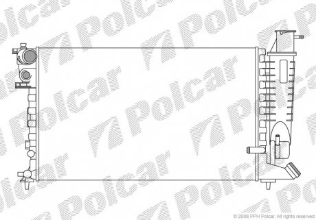 232408A9 Радіатор охолодження POLCAR підбір по vin на Brocar