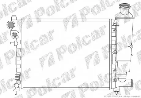 2306085 Радіатор охолодження POLCAR підбір по vin на Brocar