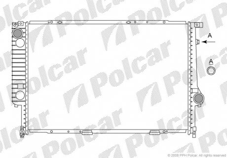 2032083 Радіатор охолодження POLCAR підбір по vin на Brocar