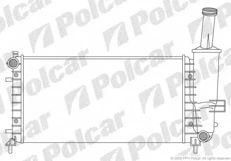 3023081X Радіатор охолодження POLCAR підбір по vin на Brocar