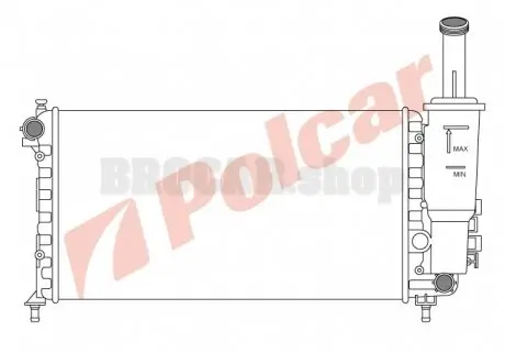 3022087 Радіатор охолодження POLCAR підбір по vin на Brocar