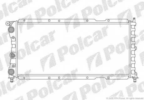 301708A5 Радіатор охолодження POLCAR підбір по vin на Brocar