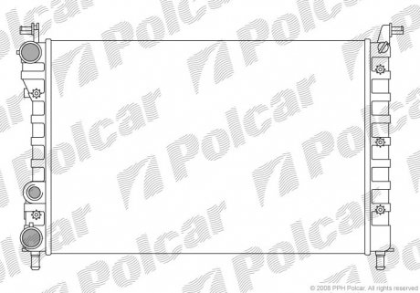 300508A2 Радіатор охолодження POLCAR підбір по vin на Brocar