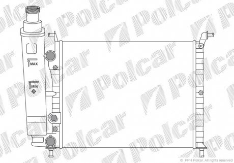 3005081 Радіатор охолодження POLCAR підбір по vin на Brocar