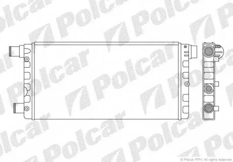 300108B2 Радиаторы охлаждения POLCAR підбір по vin на Brocar