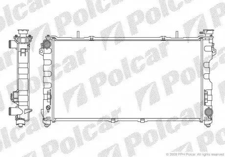 2420082K Радіатор охолодження POLCAR підбір по vin на Brocar