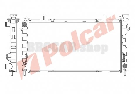 2420082 Радіатор охолодження POLCAR підбір по vin на Brocar