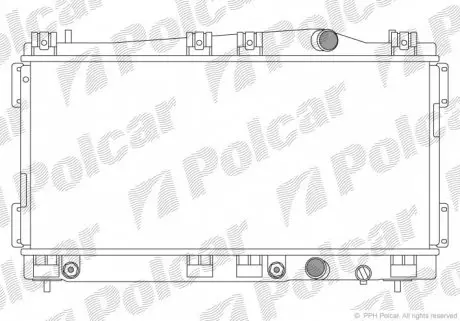 2402082 Радіатор охолодження POLCAR підбір по vin на Brocar