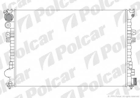 238008A4 Радіатор охолодження POLCAR підбір по vin на Brocar