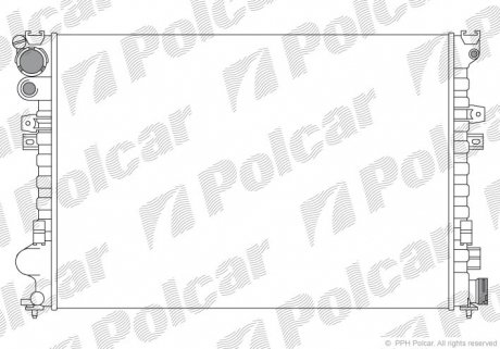 238008A2 Радіатор охолодження POLCAR підбір по vin на Brocar