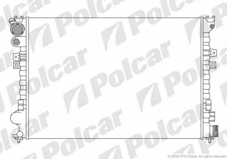 2380082 Радіатор охолодження POLCAR підбір по vin на Brocar