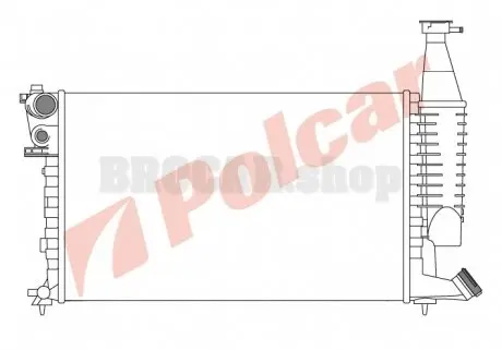 2350089 Радіатори охолодження POLCAR підбір по vin на Brocar