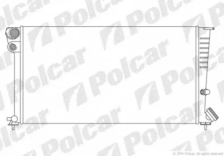 2350083 Радіатор охолодження POLCAR підбір по vin на Brocar