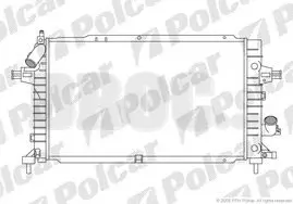 5509083 Радиатор охлаждения Opel Astra H 1.7-1.9CDTI 04-14 POLCAR підбір по vin на Brocar