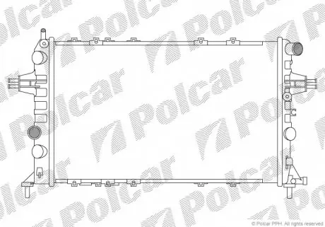 550808B4 Радиаторы охлаждения POLCAR підбір по vin на Brocar