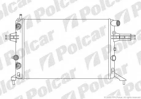 550808A7 Радиаторы охлаждения POLCAR підбір по vin на Brocar