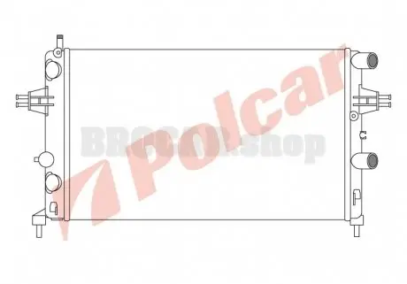 550808A1 Радиаторы охлаждения POLCAR подбор по vin на Brocar