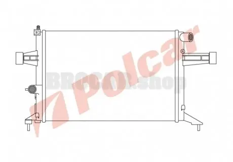 5508088 Радиаторы охлаждения POLCAR подбор по vin на Brocar