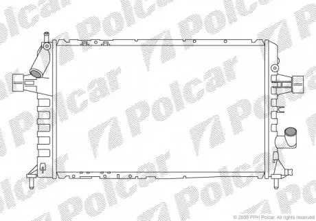 5508085 Радіатор охолодження POLCAR підбір по vin на Brocar