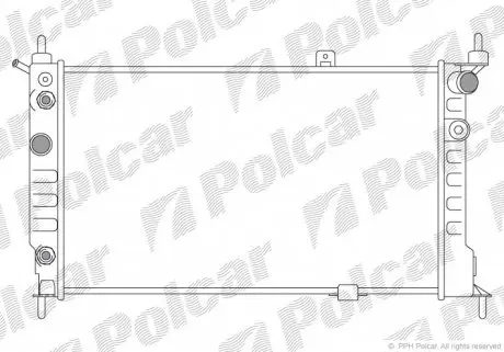 550708A7 Радиаторы охлаждения POLCAR підбір по vin на Brocar