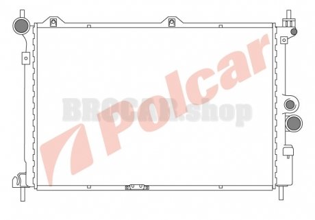 550708A4 Радиаторы охлаждения POLCAR підбір по vin на Brocar