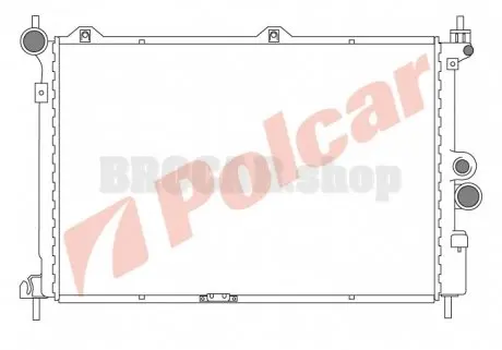 550708A4 Радіатори охолодження POLCAR підбір по vin на Brocar