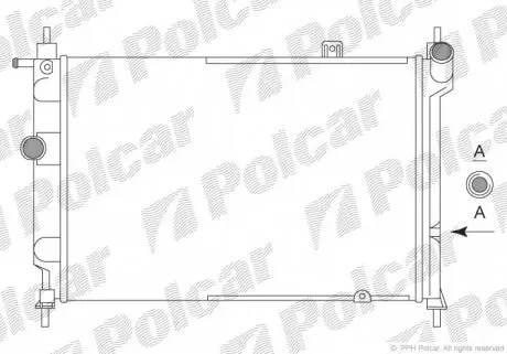 550708A2 Радіатори охолодження POLCAR підбір по vin на Brocar