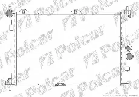 5507084 Радіатор охолодження POLCAR підбір по vin на Brocar