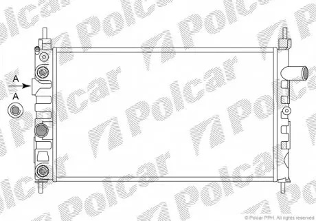 550508A7 Радіатори охолодження POLCAR підбір по vin на Brocar