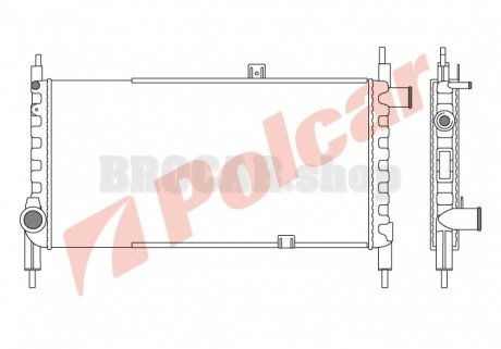5505081 Радиаторы охлаждения POLCAR підбір по vin на Brocar