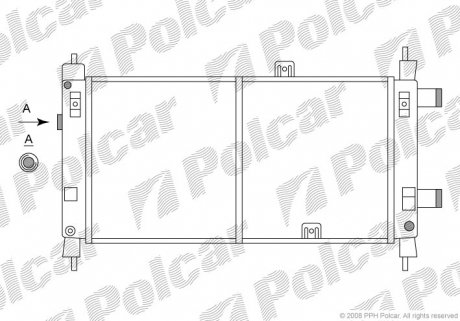 5505080 Радіатори охолодження POLCAR підбір по vin на Brocar