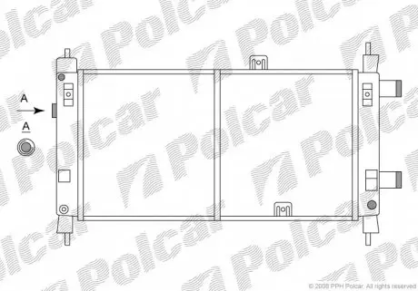 5505080 Радіатори охолодження POLCAR підбір по vin на Brocar
