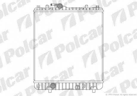 5503082 Радіатор охолодження POLCAR підбір по vin на Brocar