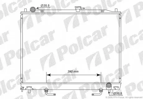 5274082K Радіатори охолодження POLCAR підбір по vin на Brocar