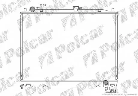 5274081K Радіатор охолодження POLCAR підбір по vin на Brocar