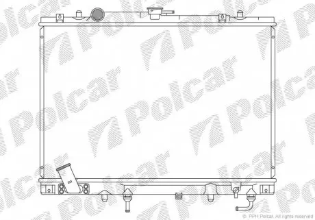 5273082 Радіатор охолодження POLCAR підбір по vin на Brocar