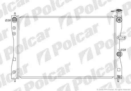 5241081K Радиаторы охлаждения POLCAR підбір по vin на Brocar