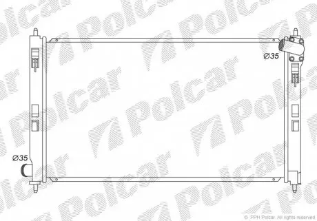 5234081K Радіатор охолодження POLCAR підбір по vin на Brocar