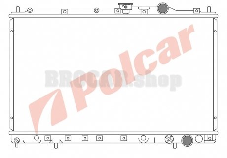 5220081 Радіатор охолодження POLCAR підбір по vin на Brocar