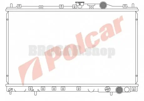 5217083 Радіатор охолодження POLCAR підбір по vin на Brocar