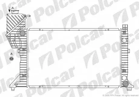 5062083 Радіатор охолодження POLCAR підбір по vin на Brocar